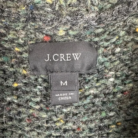 J Crew Wool Blend Knit Shawl Collar Cardigan Sweater Preppy Grandpa - Picture 4 of 7